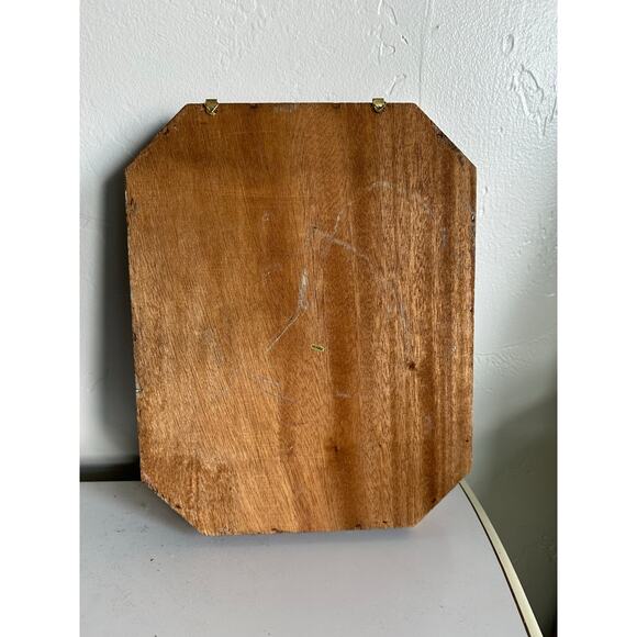 Vintage Curio Cabinet Wooden wood retro minimal octagon whimsical cottagecore - Picture 7 of 9